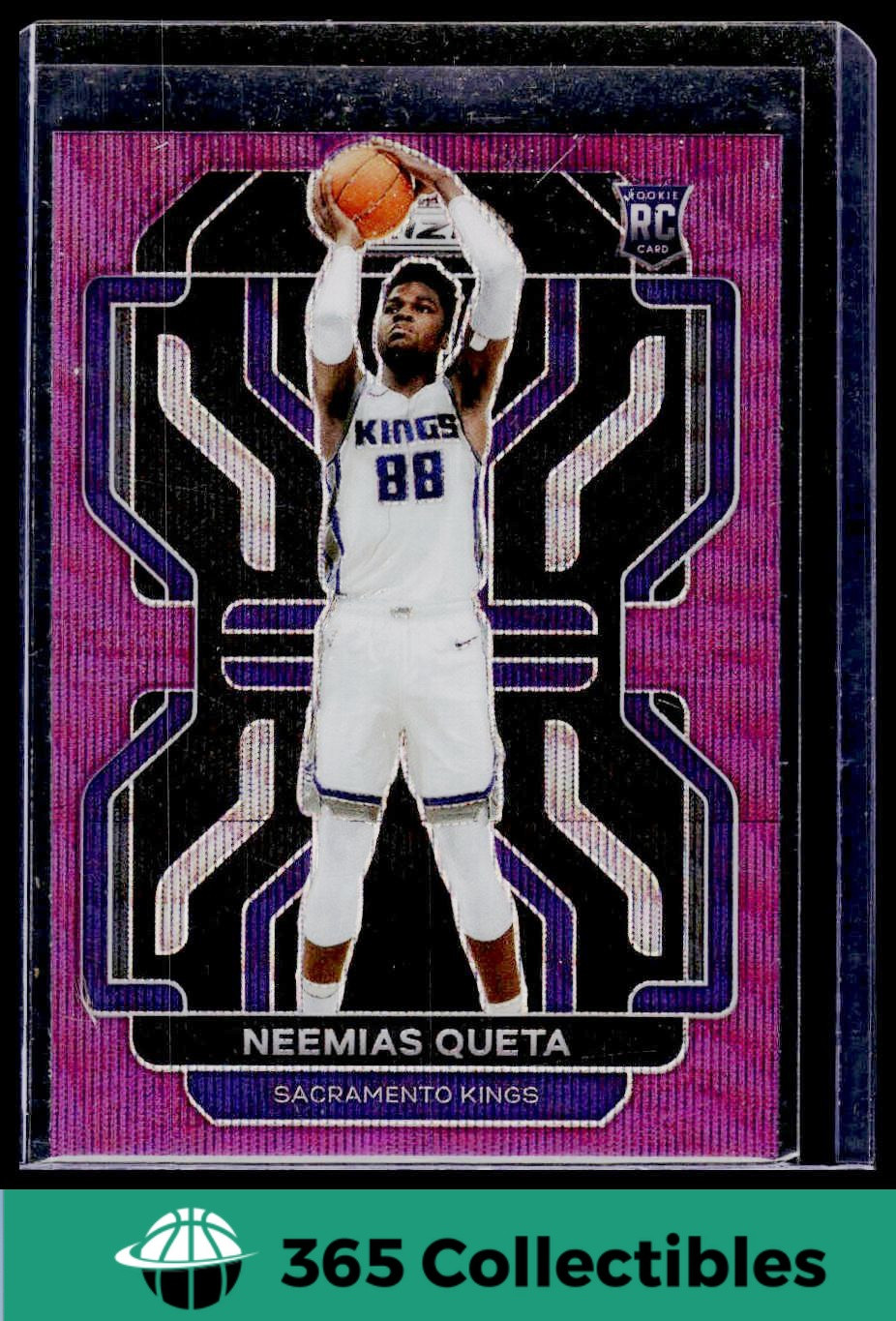 2021-22 Panini Prizm Neemias Queta Purple Wave Prizm Rookie #316 Kings