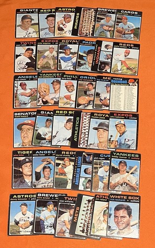1971 Topps (36) Different #600-643 w/Mays Vintage Baseball Card Lot *CgC605* - Picture 2 of 4