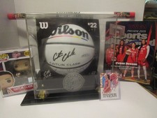 CAITLIN CLARK Wilson Basketball in WNBA Fever Case w/ Pop, Poster, Rookie Card