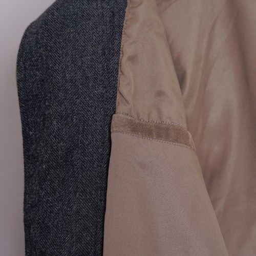 ALL SAINTS Leather Blazer Jacket LARGE Mens Brown Suede like survey Grail HOPTON - Picture 11 of 24
