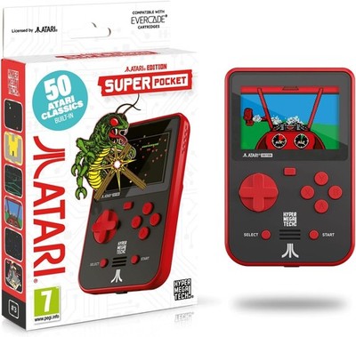 EVERCADE　Atari Super Pocket ポータブルゲーム機 赤 NEW Evercade Atari Super Pocket Limited Edition HyperMegaTech