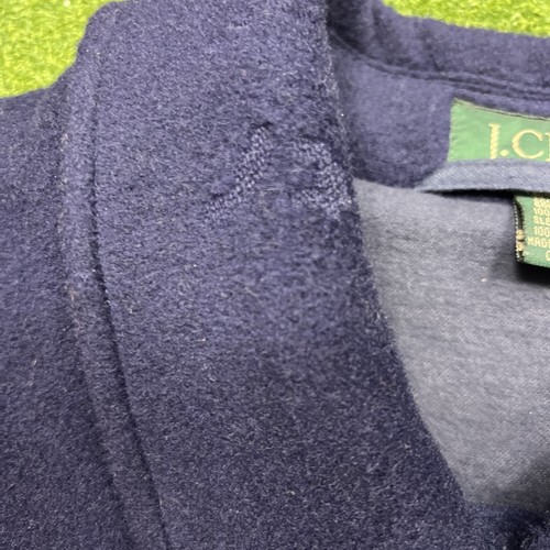 J Crew: Vintage Mens Wool Barn Core Blue Coat Large READ - Picture 14 of 24