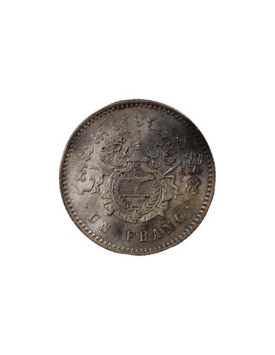 Cambodge Norodom Ier - 1 Franc Argent 1860 - Imagen 4 de 4