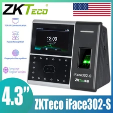 ZKTeco iFace302-S Biometric Finger Identification Time Attendance Facereader USA