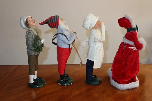 BROKEN* Byers Choice The Carolers Lot All Damaged Incomplete Santa Claus Baker - Picture 4 of 15