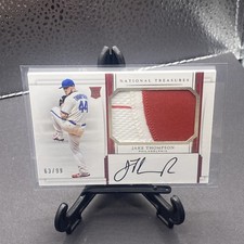 2017 National Treasures Jake Thompson Rookie 2 Color Patch On Card Auto RPA /99