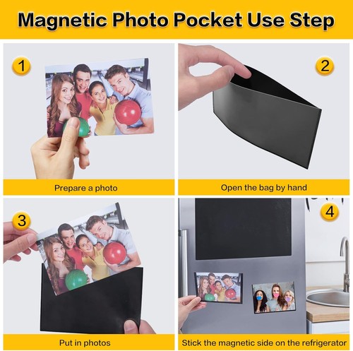 15 Stück Magnetischer Bilderrahmen, 4 x 6 Zoll Kühlschrank Magnetische Bilderrahmen, Magne - Bild 6 von 11
