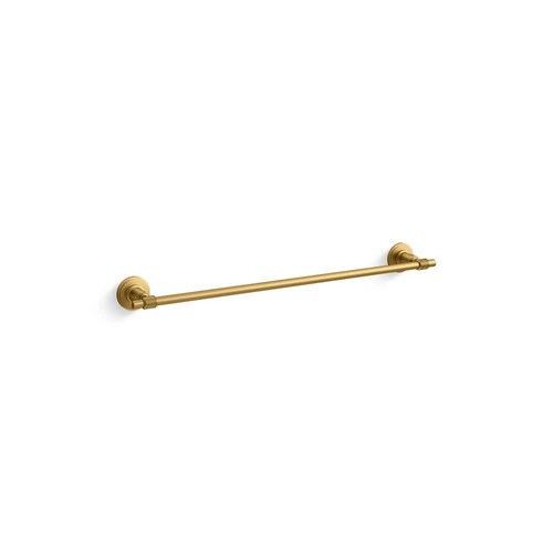KOHLER Torrington 24 inch Wall Mounted Towel Bar Vibrant Brushed Moderne Brass - Picture 1 of 5