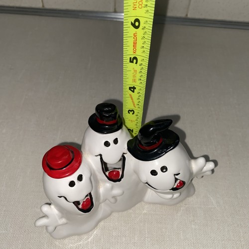 Vtg 1991 Pacific Rim Ceramic Trio Ghost Halloween Decoration NO Light - Picture 12 of 13