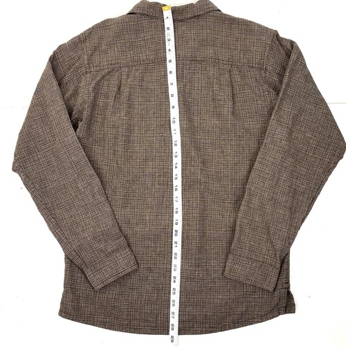 Patagonia Herren S Hanf Bio Baumwolle Hemd mit Knopfleiste braun leicht defekt - Bild 10 von 12
