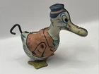 ***VINTAGE 1930's J. CHEIN & CO. TIN LITHO WIND-UP TOY DUCK MECHANISM IN TACT!!!