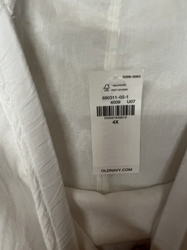 Old Navy Kleid Damen 4x weiß ärmellos Rüschen Stufen Strand Sommer Boho - Bild 7 von 12