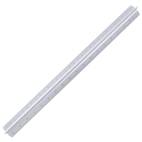 Professional Engraved Etched Triangular Measuring Scale Lightweighted Aluminum - Picture 2 of 16
