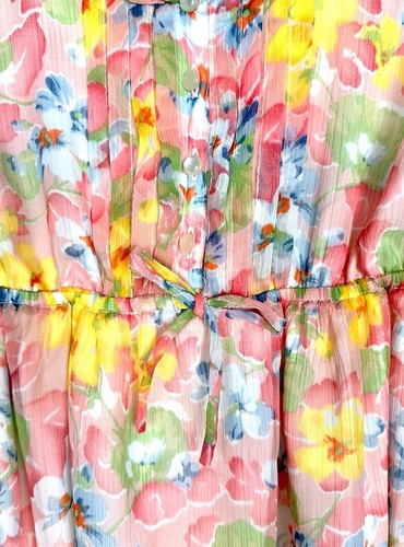 Ralph Lauren Girls Floral Ruffled Chiffon Dress size 12 - Picture 6 of 11