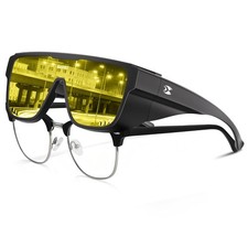 Polarized Fit Over Glasses Sunglasses for Men Women Oversized Square Glasses ...