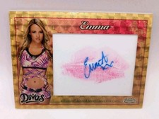 Marketplace image: EMMA NXT WWE 2015 TOPPS CHROME RC # 1/1 SUPERFRACTOR AUTOGRAPH KISS CARD