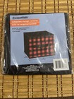 Black & Red Buffalo Plaid Collapsible Fabric Storage Cube Bin Organizer 9"x9"x8"