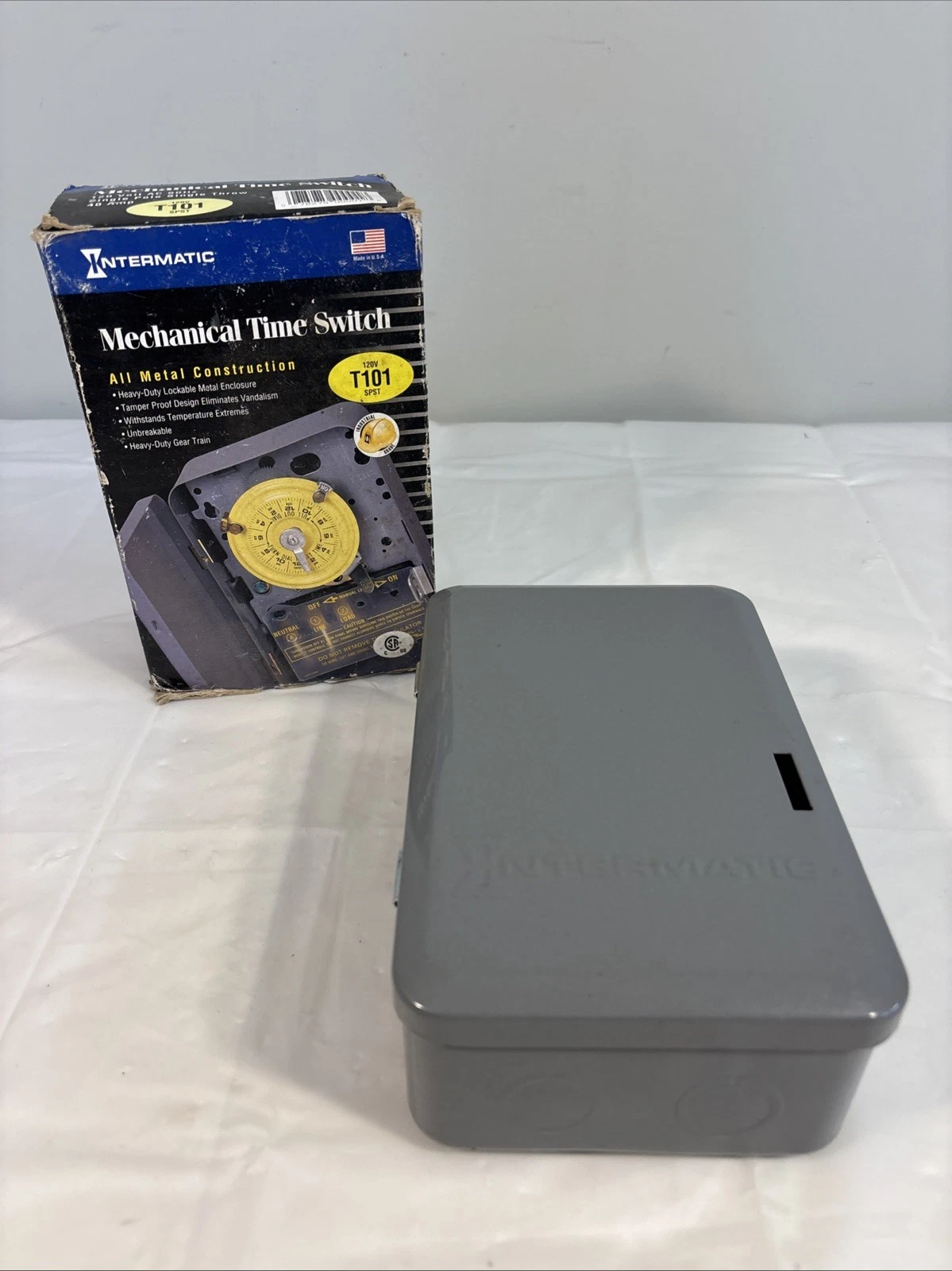 Intermatic T101 40 Amp 120V SPST 24-Hour Mechanical Time Switch