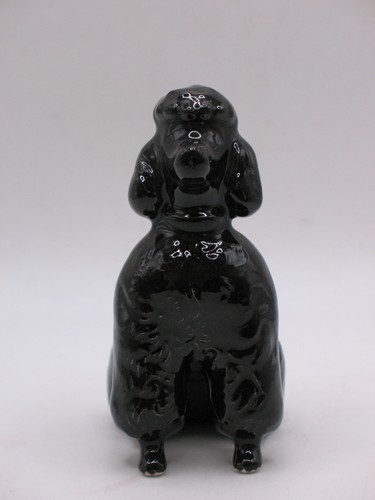 Three (3) Vintage Poodles - Two White, One Black - Mid-Century Figurines - Picture 8 of 9