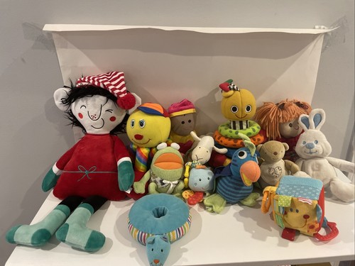 Lot Of 13 Plushie Toys For Babies (including 2 From Baby Einstein)