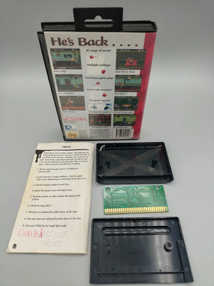 Splatterhouse 3 (Sega Genesis, 1993) Sega Genesis Classic - Image 2 of 2