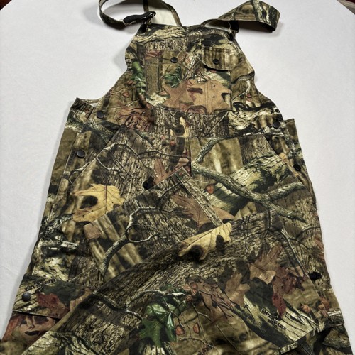 Mossy Oak Overalls Mens M 32-34 Camo Break-Up Infinity Hunting Cargo Bibs