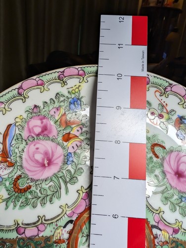 Vintage ACF Japanese Porcelain Ware Plate - Rose Medallion - Hong Kong - 10" - Picture 7 of 10