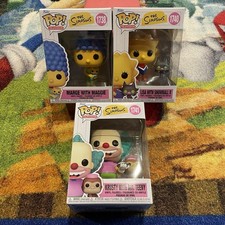 Funko Pop! Lote de figuras de Los Simpson - Marge Lisa Krusty nuevas 1738 1740 1741