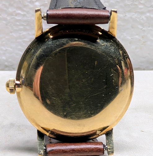 Vtg Solid 14k Gold Girard Perregaux Gyromatic Mens Automatic Watch 1960s WORKS - Picture 9 of 12