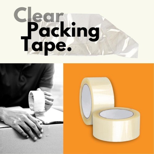36 Rolls CLEAR BOX Packing TAPE 2" 110 yards 2.3 mil High Quality - Picture 3 of 7