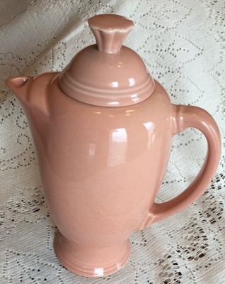 Fiesta Apricot Covered Coffee Server with Lid Homer Laughlin Retired 36 oz