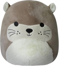 Squishmallows 14-Inch Light Brown Otter with Fuzzy Ears Plush