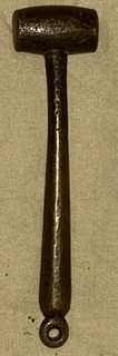 Vintage Brass Mallet Nice Small One Unsigned 7 Inches Long 10 Ounce Hammer