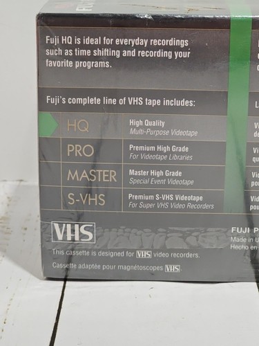 Fujifilm HQ120 6 Hour High Quality Multi-Purpose VHS Tapes (3-Pack) (NEW SEALED) - Picture 11 of 13