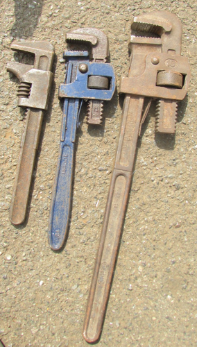 3x verstellbare Rohrzangen größte 18"Herma 12" & Vauxhall