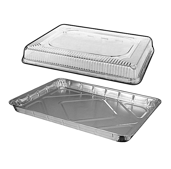Handifoil Half 1/2 Size Aluminum Foil Sheet Cake Pan W/clear High Dome