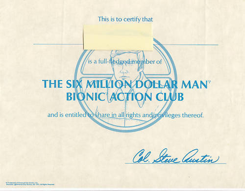 SIX MILLION DOLLAR MAN BIONIC FAN CLUB PHOTO KIT 1978 - Picture 1 of 7