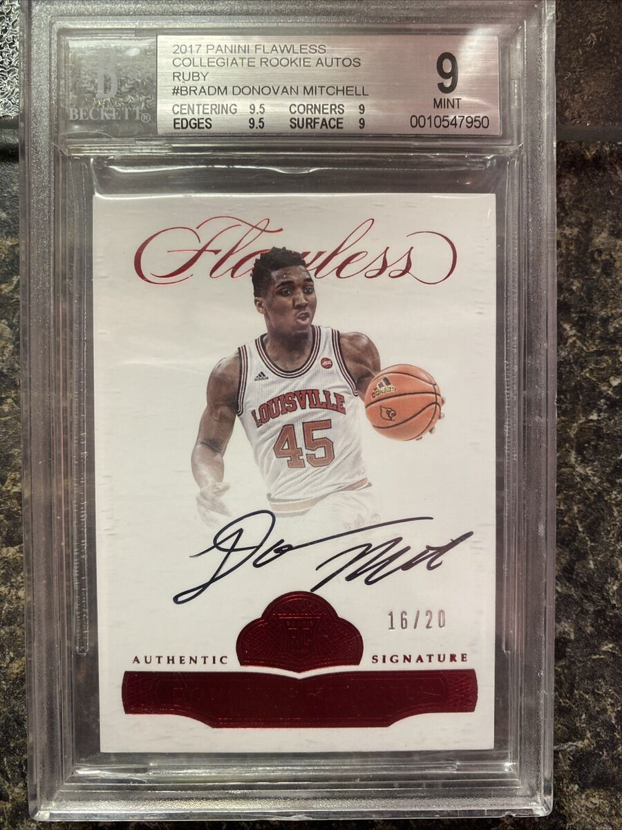 2017 Panini Flawless Donovan Mitchell Rc Auto BGS 9 / 10 2017 Panini Flawless Donovan Mitchell Rc Auto BGS 9 / 10