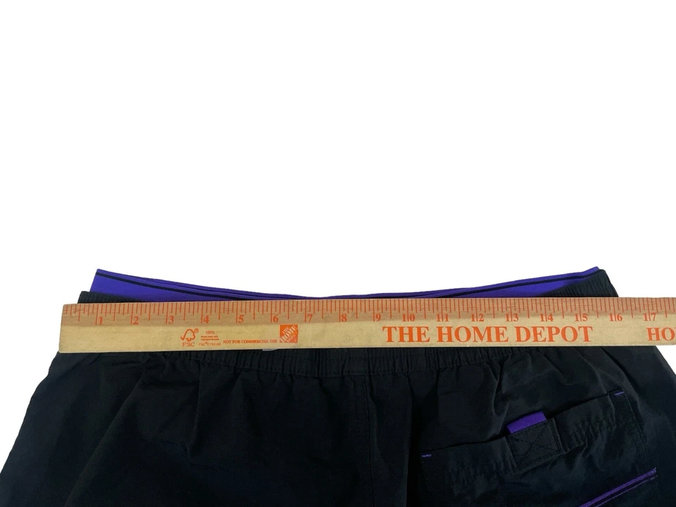 Diesel Beachwear Bañador Hombre Talla XL Forrado Pantalones Cortos Negro/Púrpura Foto 2 de 4