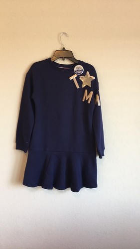 Tommy Hilfiger Girls' Size 12 Navy Blue Sweater Dress - New - Picture 7 of 11