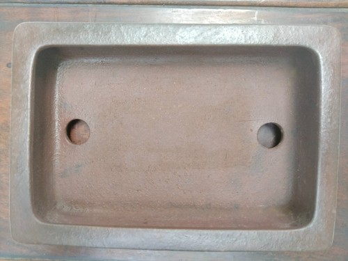 Bonsai Pot Japan Shosen Yamaaki Soft Rectangular Width 21.2 cm / 8.3 in. - Picture 11 of 14
