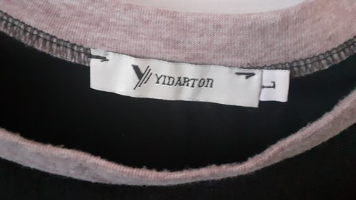 Ladies Black Lightweight Pullover With Grey Trim. Size L (18) Yidarton. - Picture 2 of 3