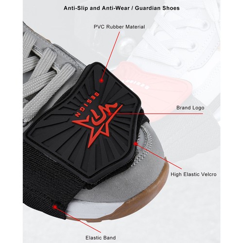 Motorcycle Gear Shifter Shoe Boot Guard Pad Anti-Slip Cover Protector Adjustable - Foto 3 di 11