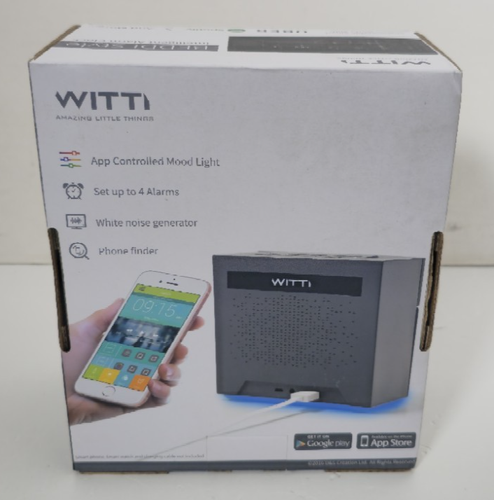 Witti Beddi Glow-Smart Alarm Clock Bluetooth Speaker 2-USB with Mood Lighting - Picture 5 of 7