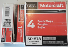 * 6 GENUINE FORD Motorcraft SP578 Engine Ignition Spark Plug Lincoln CYFS-12Y-PT