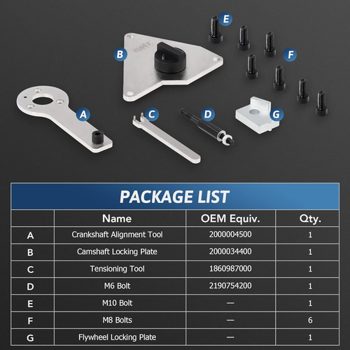 Kit de herramientas de sincronización Orion Motor Tech Multiair 1.4, kit de herramientas de sincronización del motor para Fiat A - Imagen 4 de 12