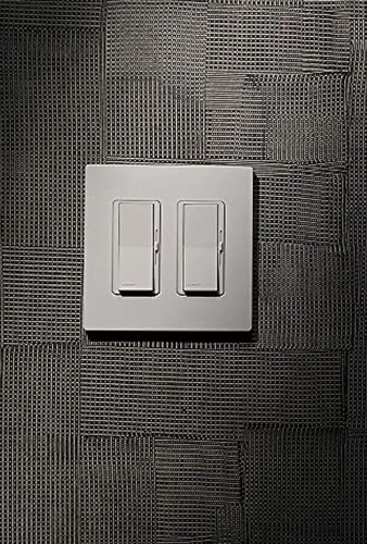 Placa de pared balancín/decorador Lutron Claro 2 bandas, brillante, blanco (paquete de 1) | CW-2-WH - Imagen 2 de 4