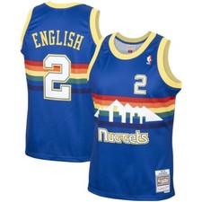 Denver Nuggets Alex English #2 Mitchell & Ness Royal 1987/88 NBA Swingman Jersey