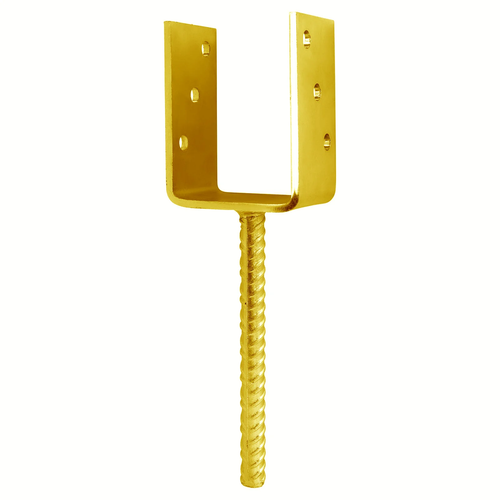 U Shape Post Support Base Bracket Heavy Duty Galvanised Concrete-In Fence & Deck - Picture 38 of 67