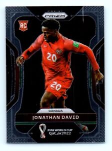 2022 Panini Prizm World Cup Jonathan David Rookie Canada #49
